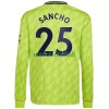 Maillot à Manches Longues Manchester United Sancho 25 Troisième 2022-23 Pour Homme